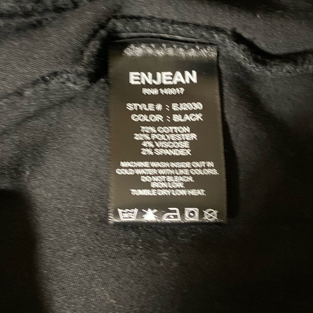 NWT Women’s ENJEAN Black Denim Jacket Size 1XL - Picture 8 of 12